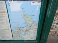 Tallin Centro Storico Collina Mappa della città