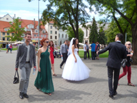 Riga Lettonia Centro Storico Sposi